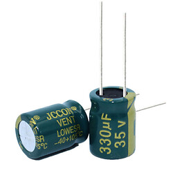 Конденсатор CD110 330uF 35V 10*13 105C [Low ESR]