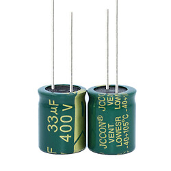 Конденсатор CD110 33uF 400V 16*20 105C [Low ESR]