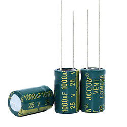Конденсатор CD110 1000uF 25V 10*17 105C [Low ESR]