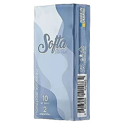 Платки носовые Softa, 10х10, 2-слойные