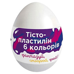 Набір для ліплення в яйці "Тісто для ліплення", 6 кольорів, Dream Group