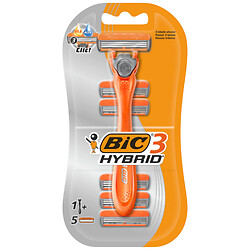 Набір для гоління BIC Hybrid, 3+5 змінних касет