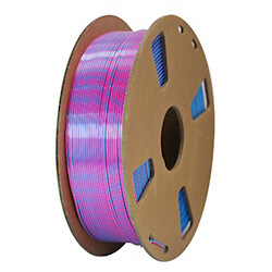 Пластик филамент PLA Silk 1,75мм цвет Красный+Розовый 1кг