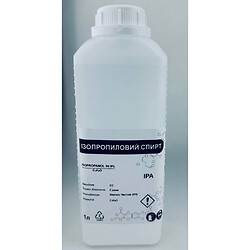 Спирт ізопропіловий 99.9% IPA 1л тара HDPE
