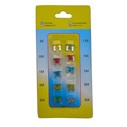 Набор предохранителей Super-mini 5-30A 10шт (low profile mini)