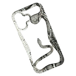 Чохол (накладка) Apple iPhone 14 Pro Max, Soft Snake, White-Black, Білий
