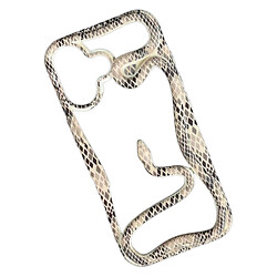 Чехол (накладка) Apple iPhone 15, Soft Snake, Бежевый