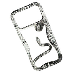 Чехол (накладка) Apple iPhone 17 Pro, Soft Snake, White-Black, Белый