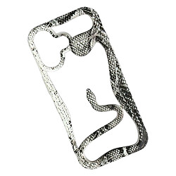 Чехол (накладка) Apple iPhone 17, Soft Snake, White-Black, Белый