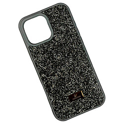 Чохол (накладка) Apple iPhone 15, Swarovski Diamonds, Dark Silver, Срібний