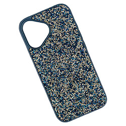 Чехол (накладка) Apple iPhone 17, Swarovski Diamonds, Синий