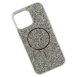 Чохол (накладка) Apple iPhone 16, Swarovski Diamonds, MagSafe, Срібний