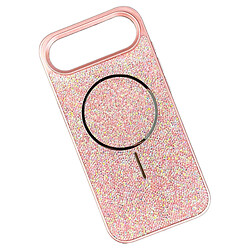 Чехол (накладка) Apple iPhone 17 Air, Swarovski Diamonds, MagSafe, Розовый