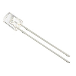Светодиод 5х2mm Синий молочный 50 mcd, 30mA, 150deg, 3.5V