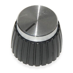 Ручка на вісь 6мм Зірка MARSHALL STYLE BLACK/SILVER 6*18T