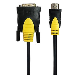 Кабель Maxxter CCBP-HDMI-DVI-1.8, HDMI, DVI, 1.8 м., Черный