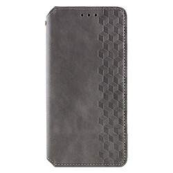 Чехол (книжка) Samsung Galaxy S25 FE, GETMAN Cubic, Серый