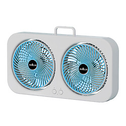 Вентилятор настольный F105 Dual-Fan Design, Синий