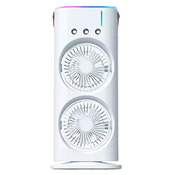 Вентилятор настольный F12 Spray Dual-Fan, Белый