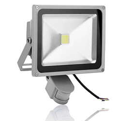 LED прожектор 30W / 0,5W холодный свет, датчик движения