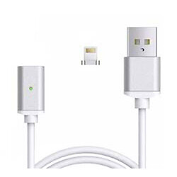 Кабель магнітний USB Apple Lightning 1м білий