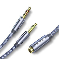 Кабель Аудио 0.25м 2x3.5/3.5mm джек штекер-гнездо