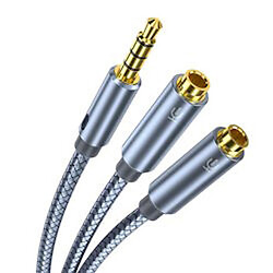 Кабель Аудио 0.25м 3.5/2x3.5mm джек штекер-гнездо