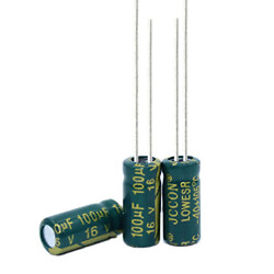 Конденсатор CD110 100uF 16V 5*11 105C [Low ESR]