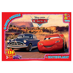 Пазли "Тачки", 126 елементів +   плакат, Gtoys