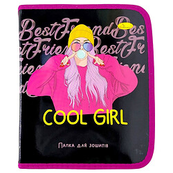 Папка для тетрадей на молнии "COOL GIRL", Апельсин