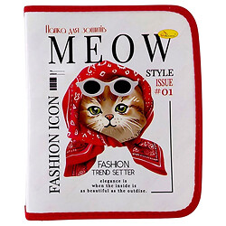 Папка для зошитів на блискавці "MEOW", Апельсин