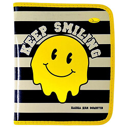 Папка для зошитів на блискавці "SMILE", Апельсин