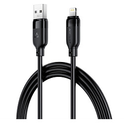 USB кабель AceFast C16-06 Apple iPhone SE 2022 / iPhone 14 Pro Max / iPhone 14 Plus / iPhone 14 Pro / iPhone 14 / iPhone 13 Pro / iPhone 13 Mini / iPhone 13 / iPhone 13 Pro Max / iPhone 12 Mini / iPhone 12 Pro Max, Lightning, 2.0 м., Чорний