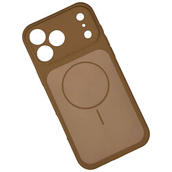 Чохол (накладка) Apple iPhone 13, Silicone Case Vision, MagSafe, Коричневий