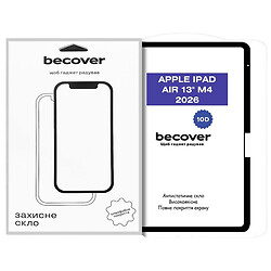 Захисне скло Apple iPad Air 13 2026, BeCover, 10D, Чорний