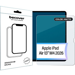 Защитное стекло Apple iPad Air 13 2026, BeCover, Прозрачный