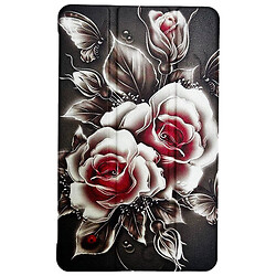 Чехол (книжка) Samsung Galaxy Tab A11, BeCover Smart, Black Rose, Рисунок