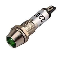 Сигнальный индикатор XD8-1-LED 220VAC Зеленый