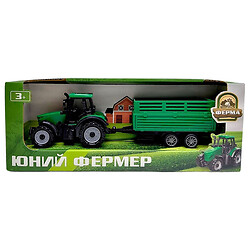 Трактор «Юний фермер», інерційний, з причепом для тварин, Mic