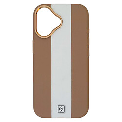Чехол (накладка) Apple iPhone 16, Rally, MagSafe, Beige-White, Бежевый