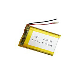 Li-pol акумулятор 603048P, 950 мА/год 3.7V з платою захисту, 950 mAh, 6,0 x 30 x 48 мм.