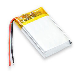 Li-pol акумулятор 702535P, 600 мА/год 3.7V з платою захисту, 600 mAh, 7,0 x 25 x 35 мм.