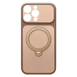 Чехол (накладка) Apple iPhone 16 Pro Max, Ummi Full Camera HQ Ring, MagSafe, Brown Gold, Коричневый