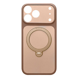 Чехол (накладка) Apple iPhone 17 Pro Max, Ummi Full Camera HQ Ring, MagSafe, Brown Gold, Коричневый
