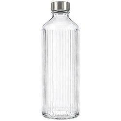 Пляшка для напоїв скляна з кришкою UNIGLASS VERTIS, 1 л