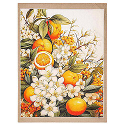 Кухонное полотенце хлопковое Home Line с рисунком, полупанама, 40/45х60 см