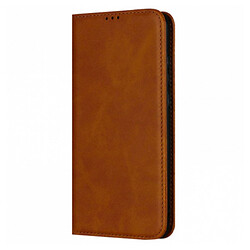 Чохол (книга) Xiaomi Redmi Note 15, Leather Case Fold, Коричневий