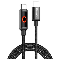 Кабель ColorWay CW-CBPDCC103-BK, Type-C, 1.0 м., Черный