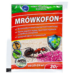 Засіб від мурах, грибних комариків MROWKOFON, 30 г