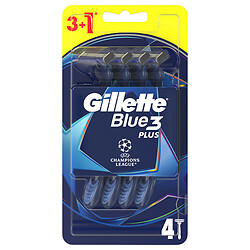 Набор бритв для бритья одноразовых GILLETTE Blue 3 Plus, 4 шт/уп.
